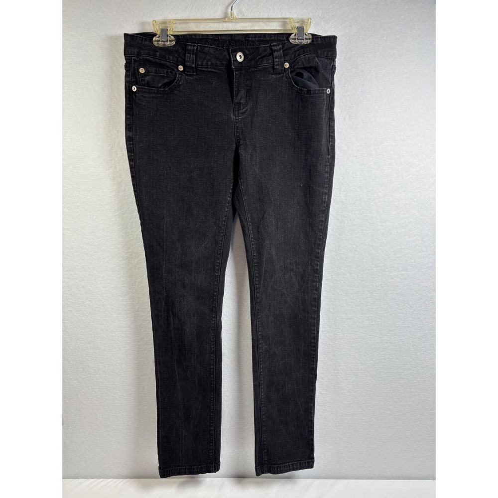 Blue Asphalt Jeans Women 11 Black Cotton Skinny Classic Faded Casual Denim Pants